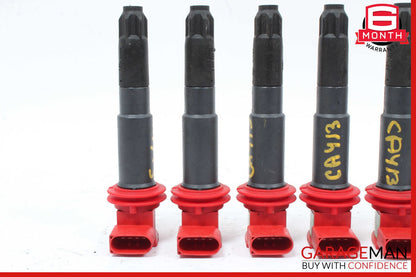 11-17 Porsche Cayenne 958 Ignition Coil Spark Plug Set of 8 Pc OEM