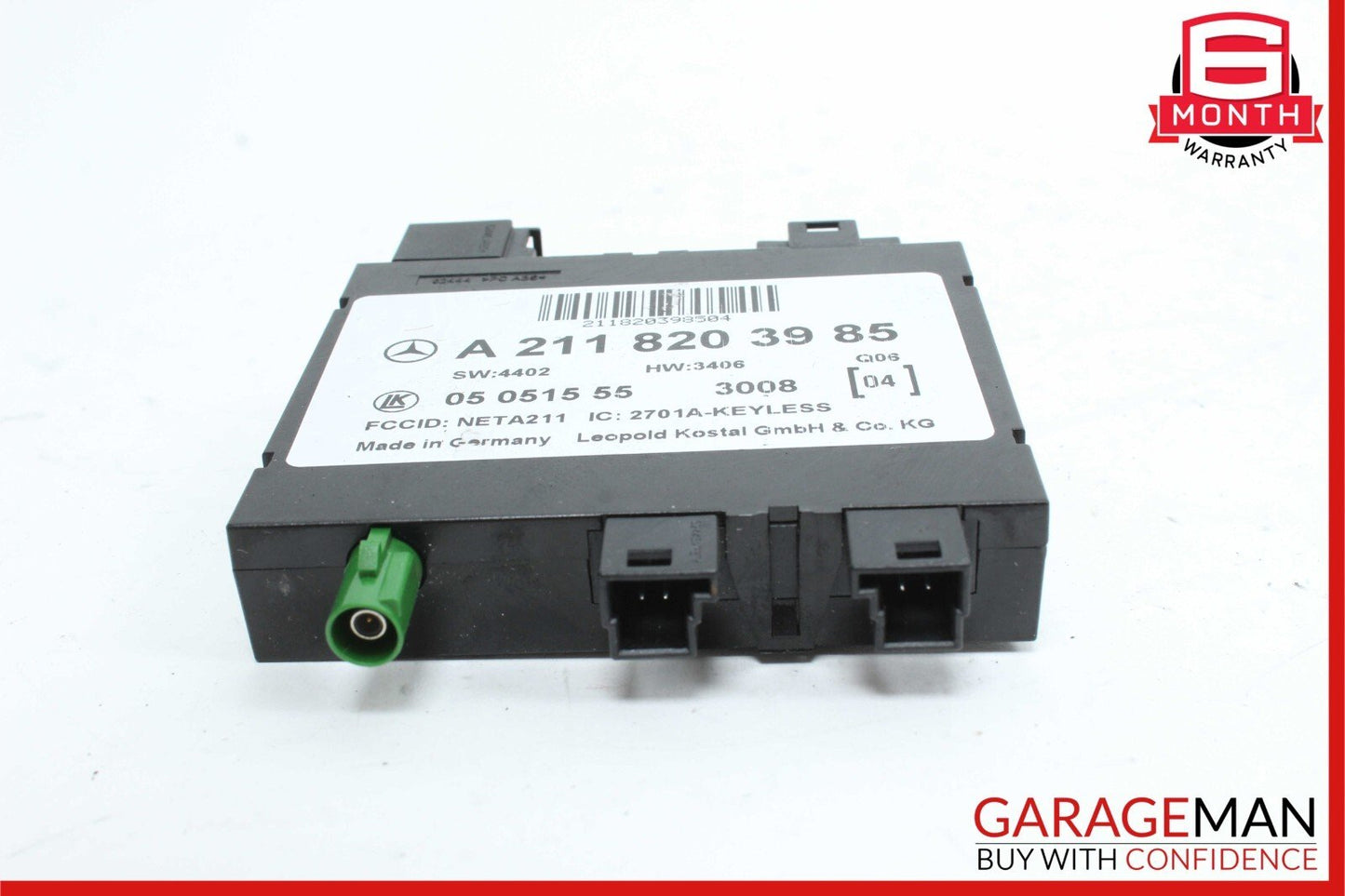 03-11 Mercedes W219 CLS550 E550 Keyless Go Entry Computer Control Module Unit