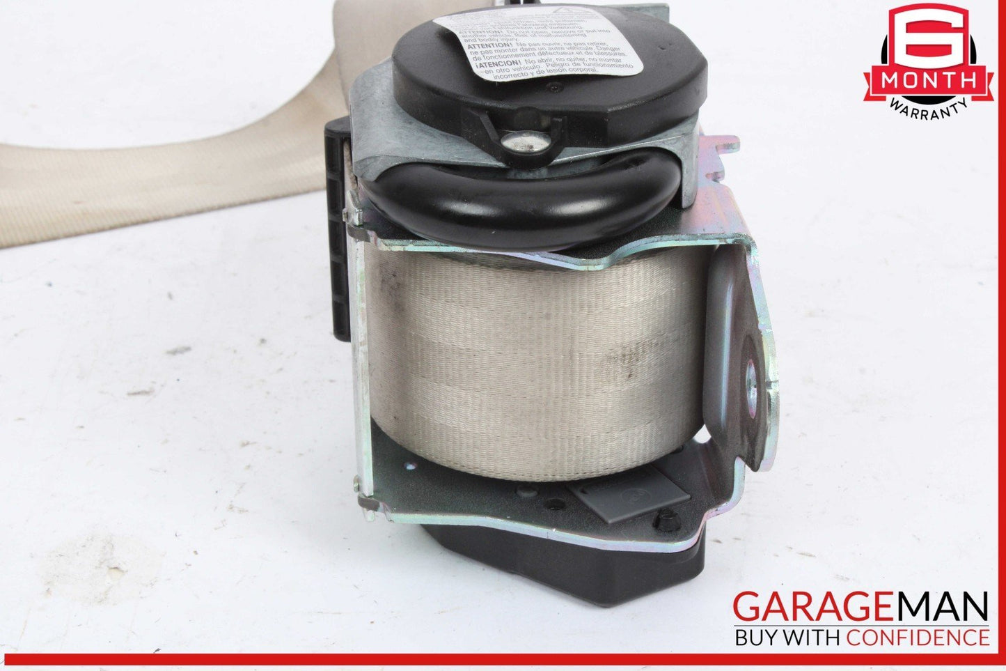 14-17 Maserati Quattroporte S Rear Left or Right Side Seat Belt Beige OEM