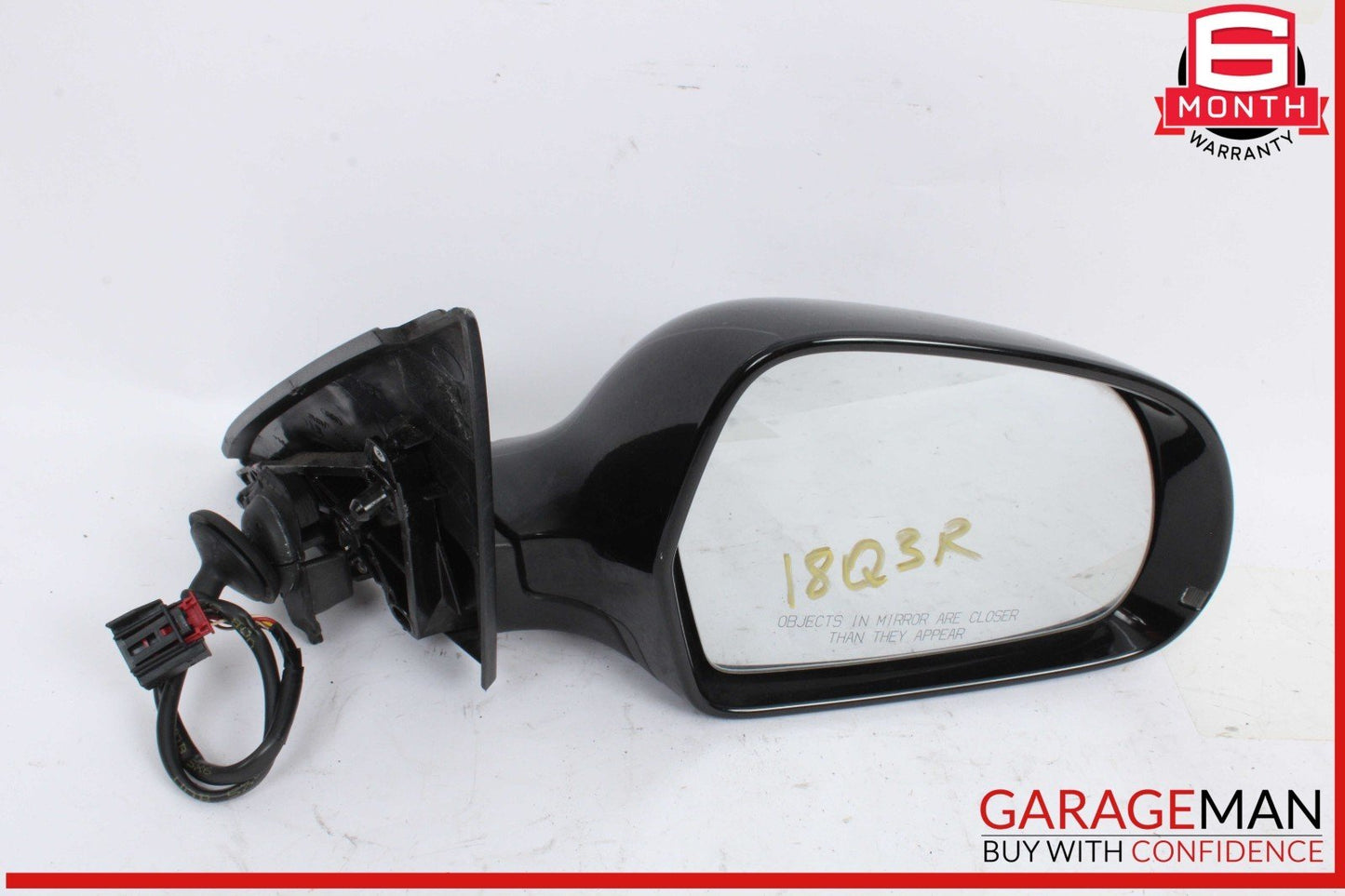 15-18 Audi Q3 Front Right Passenger Side Door Rear View Mirror Black OEM