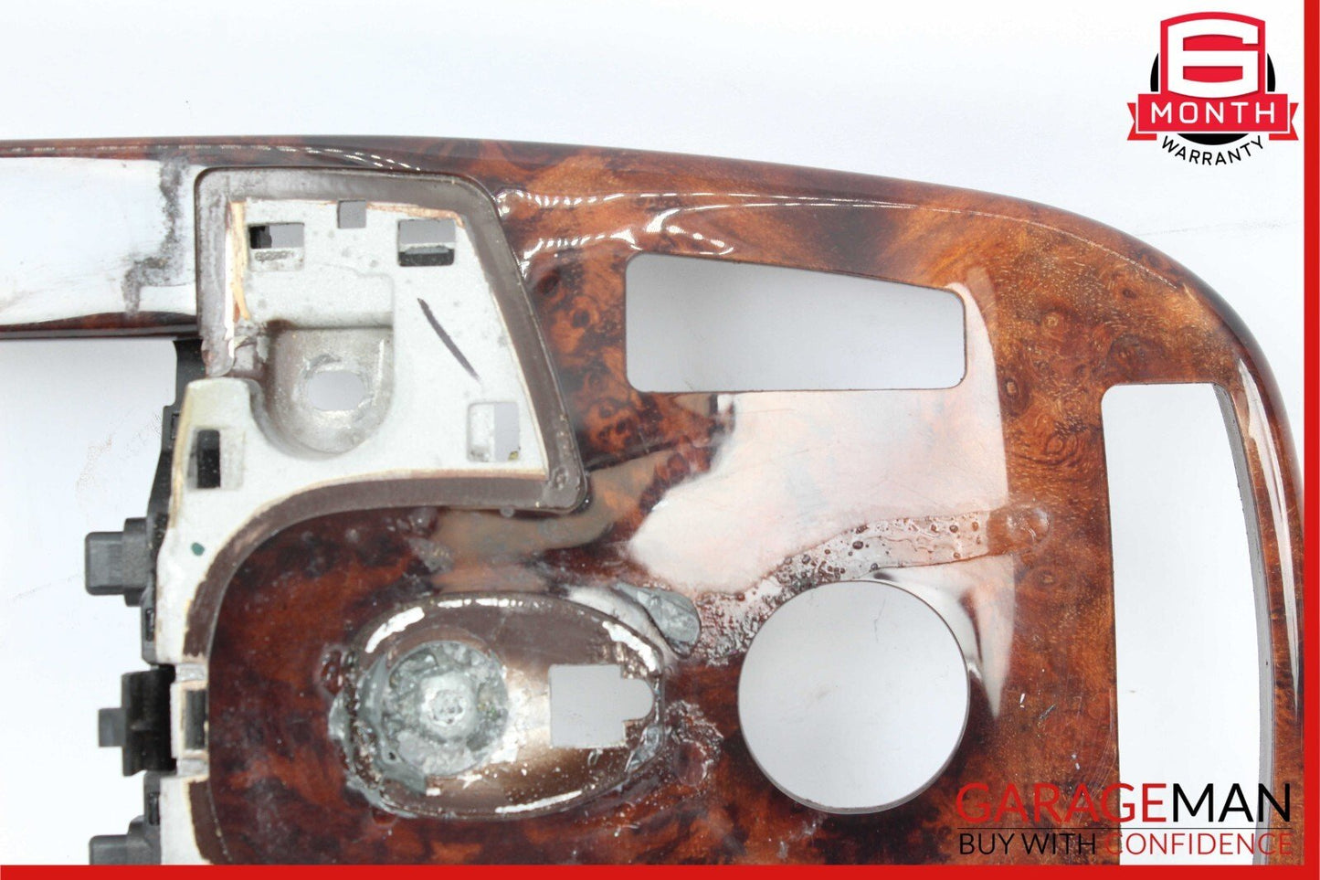 07-09 Mercedes W221 S450 S550 Center Console Armrest Trim Bezel Panel Wood OEM