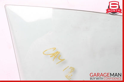 11-18 Porsche Cayenne 958 Front Left Driver Side Door Window Auto Glass OEM