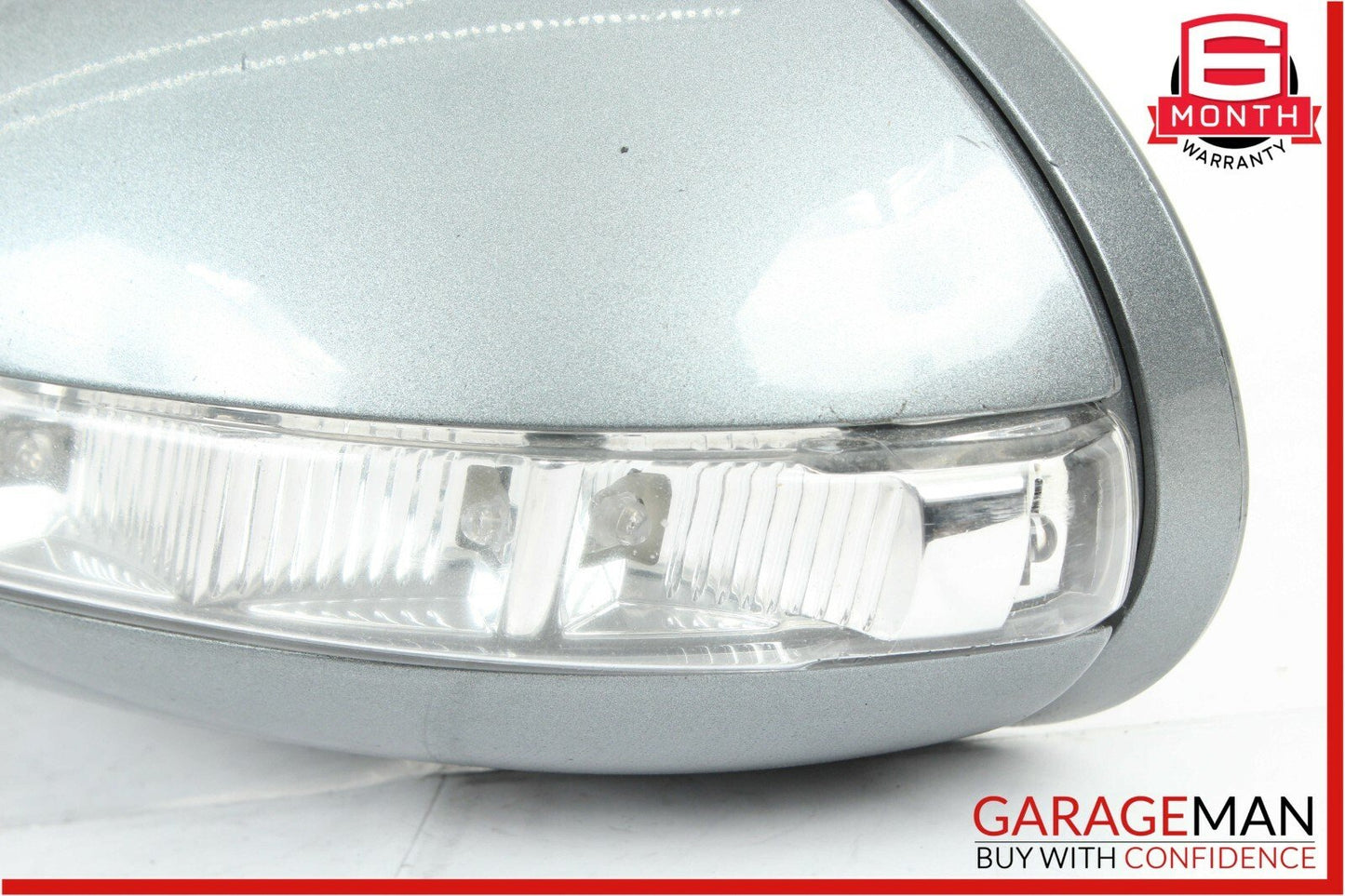 07-09 Mercedes W221 S550 Front Left Driver Side Mirror Door Rear View Silver