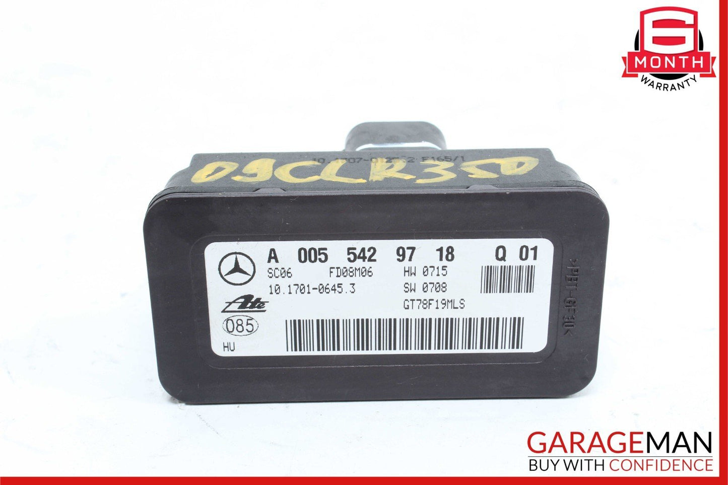 08-11 Mercedes W209 CLK350 SLK350 Yaw Turn Rate Sensor Module 0055429718 OEM