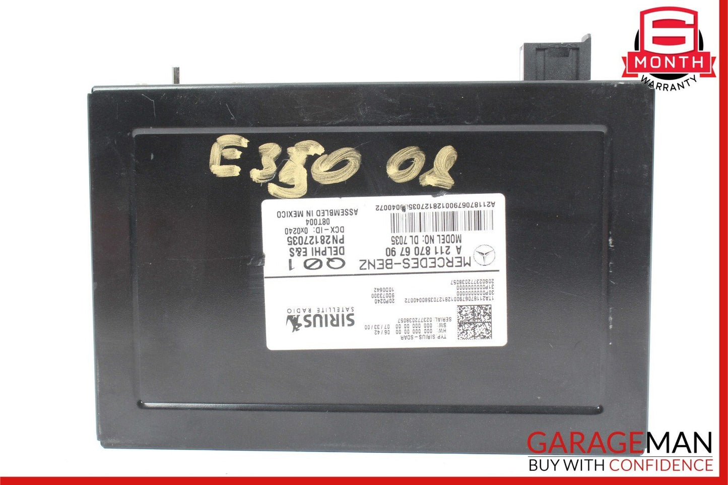 03-09 Mercedes CLK500 E350 GL450 Sirius Satellite Radio Receiver Module Unit