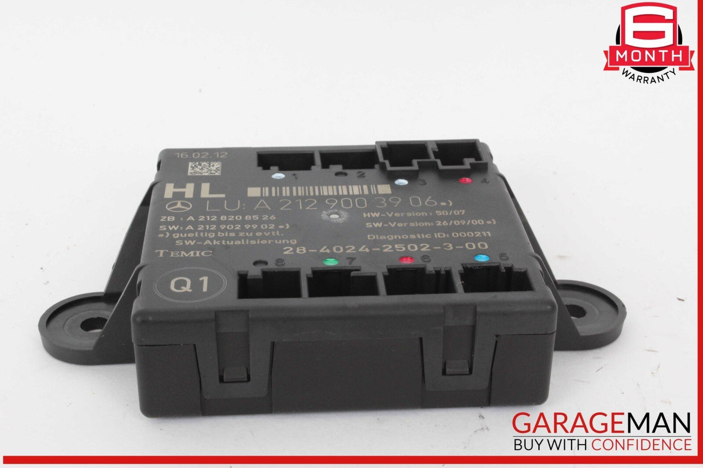 08-18 Mercedes X204 GLK350 4MATIC Rear Left Side Door Control Module OEM