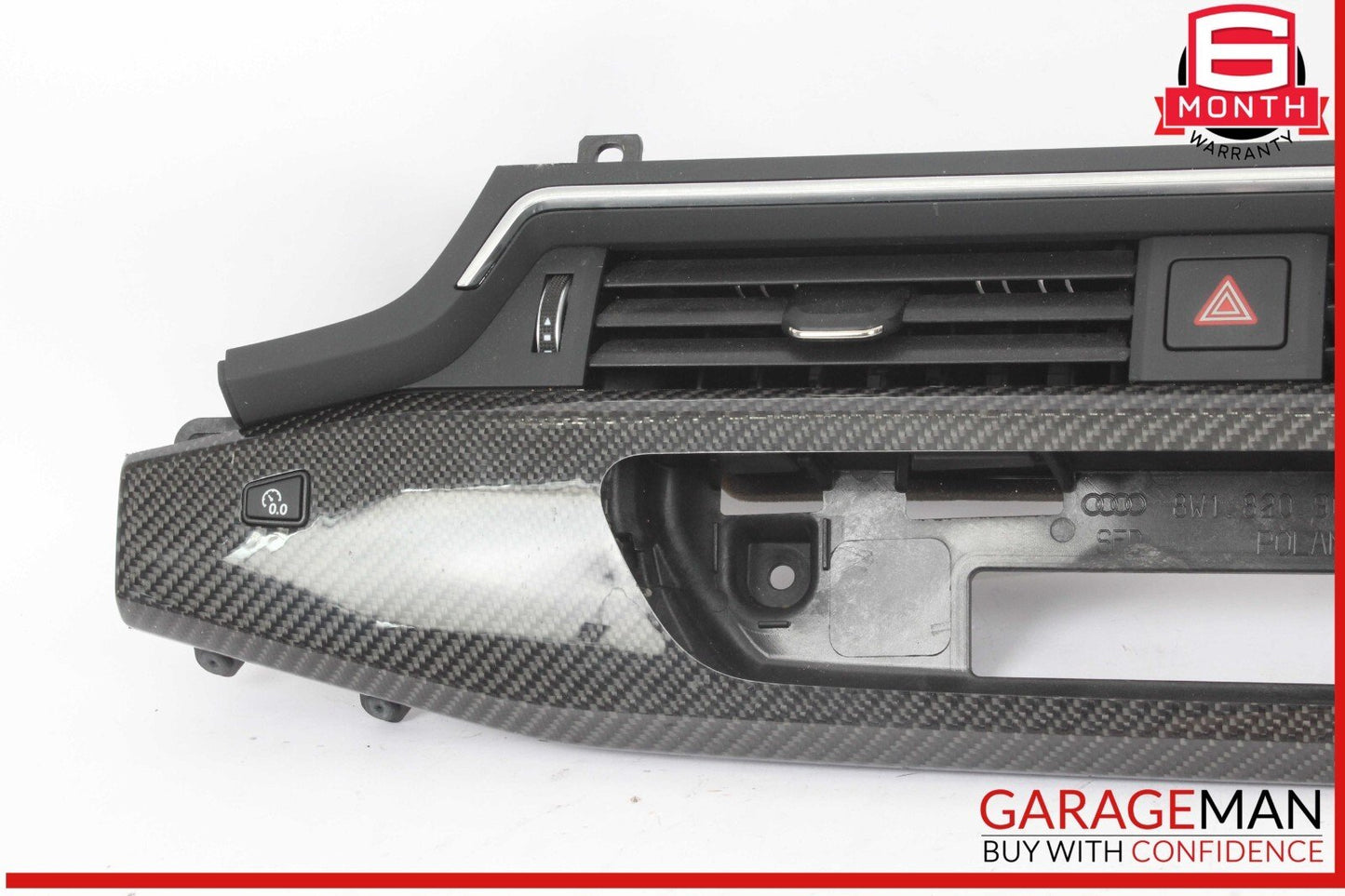 17-24 Audi RS5 S5 A4 Dash Dashboard Center AC A/C Air Vent Grille Grill Panel