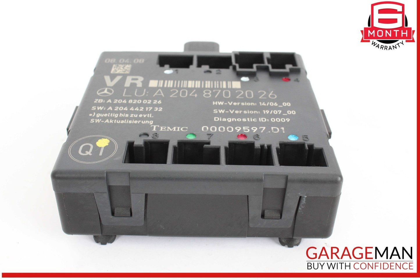 08-14 Mercedes W204 C300 Front Right Side Door Control Module 2048702026 OEM