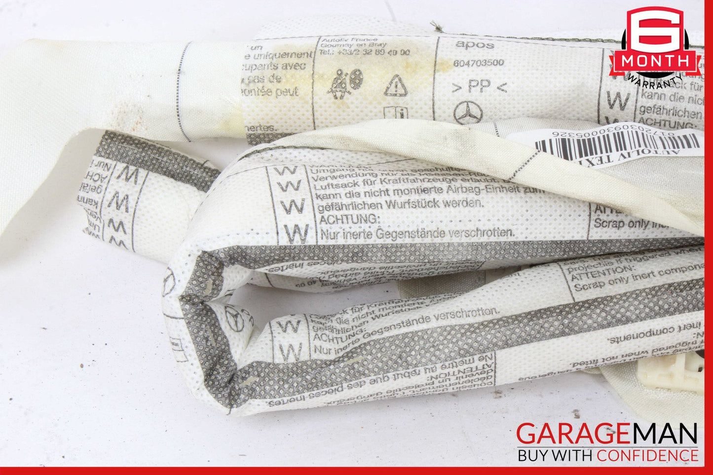 08-14 Mercedes W204 C250 C300 Sedan Right Side Roof Curtain Airbag Air Bag OEM