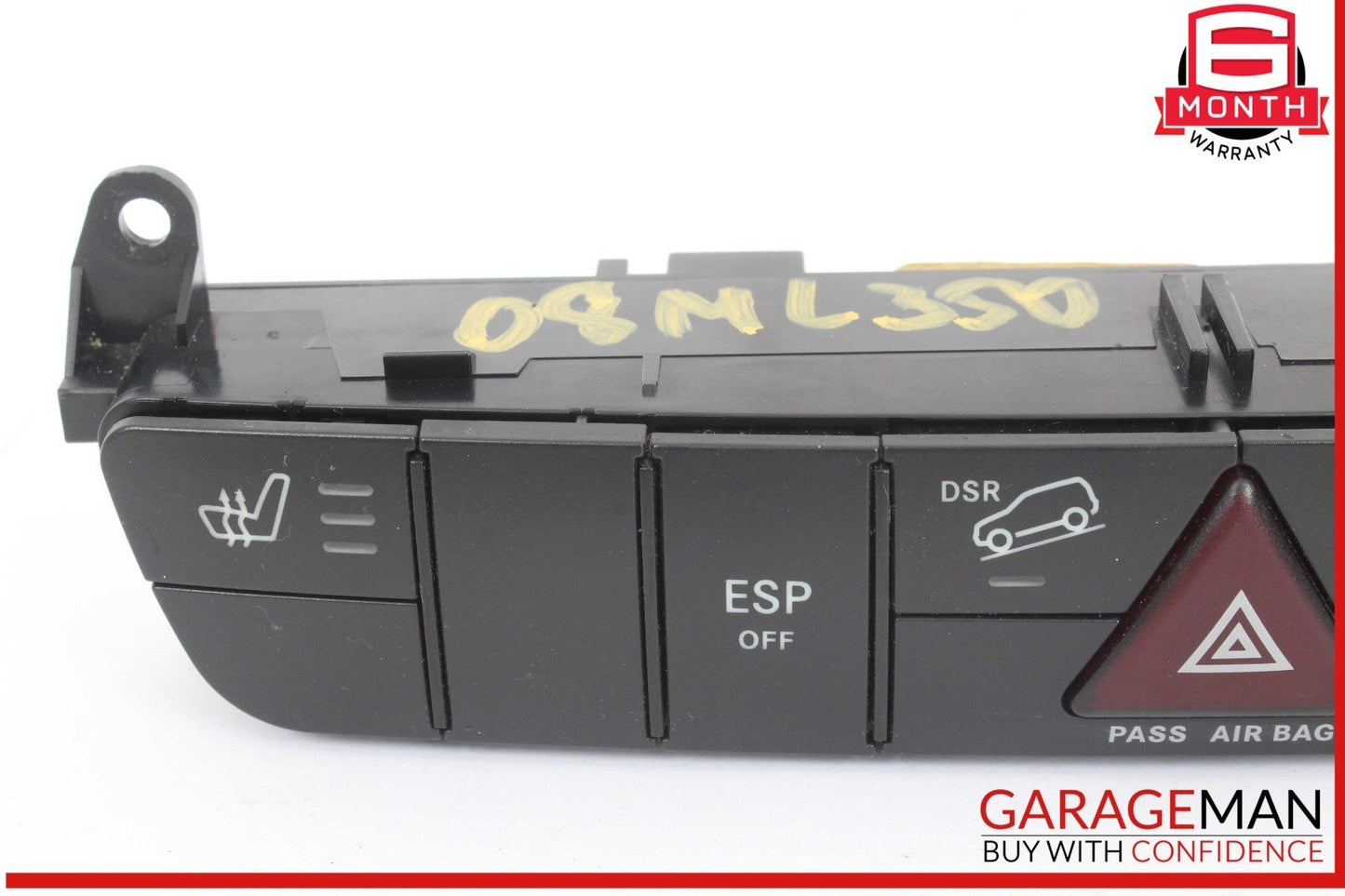 06-12 Mercedes W164 ML350 4MATIC Dash Hazard Heated Seats ESP Control Panel OEM