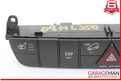 06-12 Mercedes W164 ML350 4MATIC Dash Hazard Heated Seats ESP Control Panel OEM