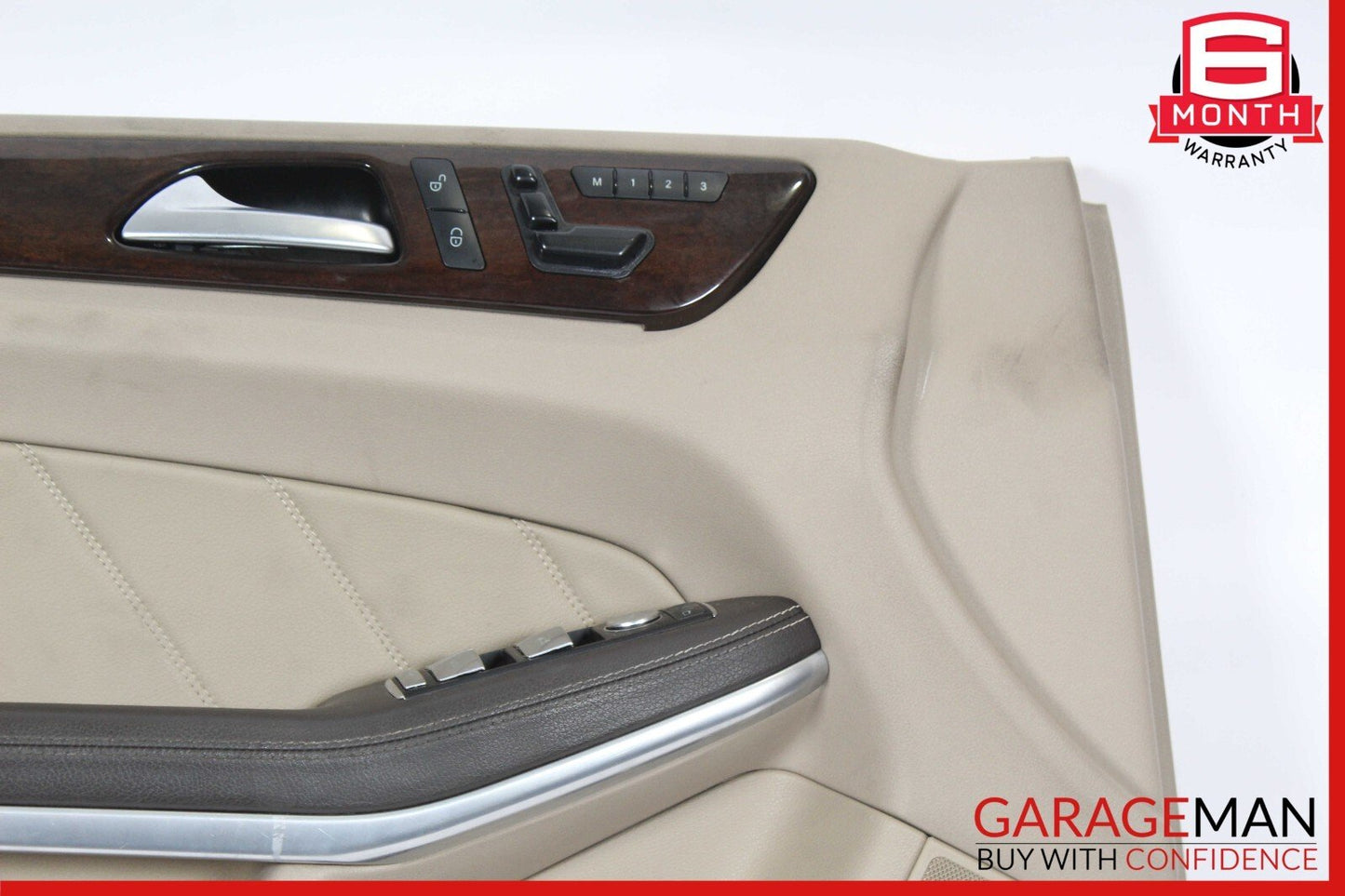 13-16 Mercedes X166 GL350 GL450 Front Left Side Interior Door Panel Assy Beige