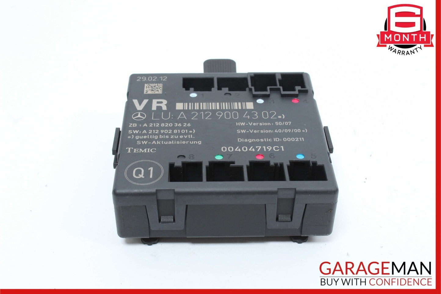 08-18 Mercedes X204 GLK350 Front Right Passenger Side Door Controller Module OEM