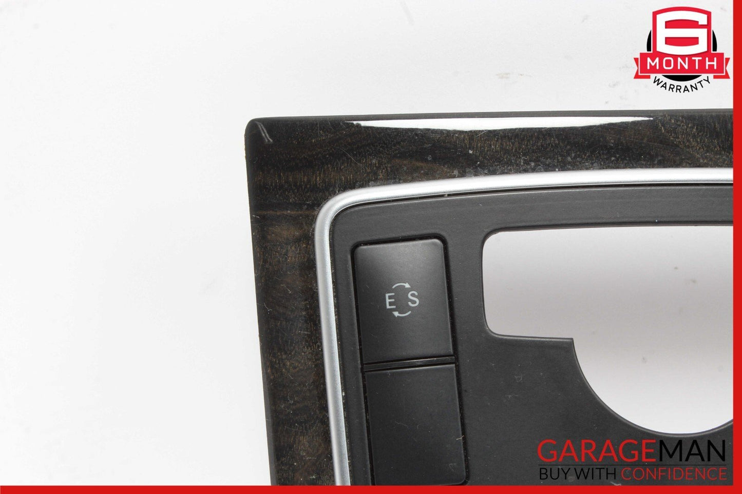12-14 Mercedes W218 CLS500 Center Console Switch Trim Bezel Cover Wood OEM