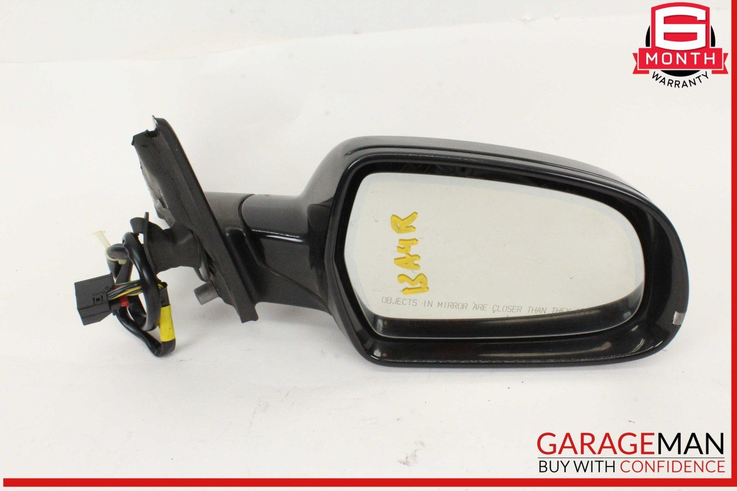 09-16 Audi A4 Front Right Passenger Side Door Rear View Mirror Black OEM