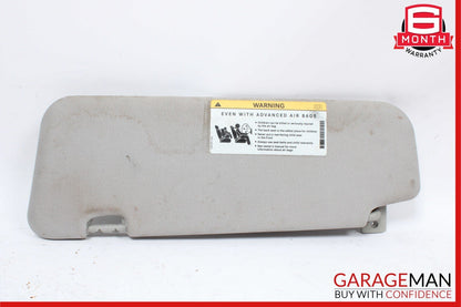 06-11 Mercedes W219 CLS550 Front Right Side Sun Visor Sunvisor Shade Suede Grey