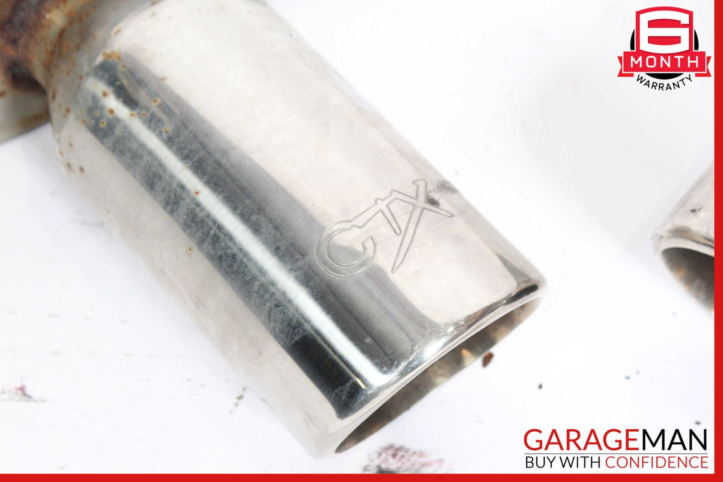 06-08 Mercedes W251 R500 Rear Left & Right Exhaust Muffler Tips Set OEM