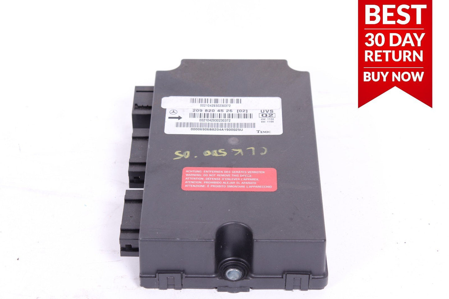 03-09 Mercedes W209 CLK350 CLK500 Convertible Top Computer Control Module A75