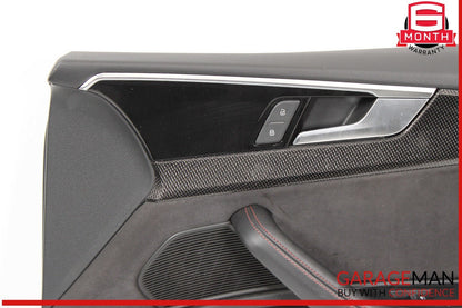 18-24 Audi S5 A5 RS5 Front Right Side Interior Door Panel Leather / Suede OEM