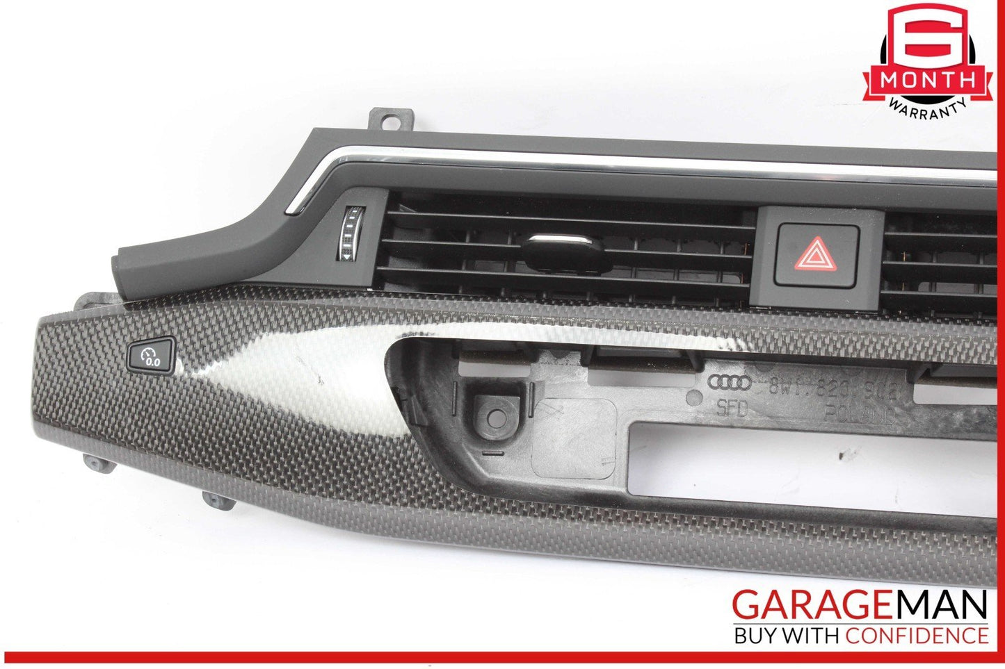 17-24 Audi S5 A4 Dash Dashboard Center AC A/C Air Vent Grille Grill Panel OEM