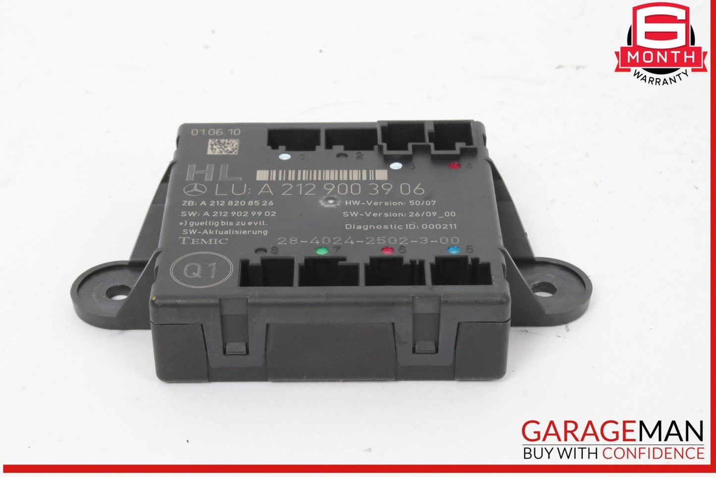 08-18 Mercedes W212 E350 Rear Left Side Door Control Module 2129003906 OEM