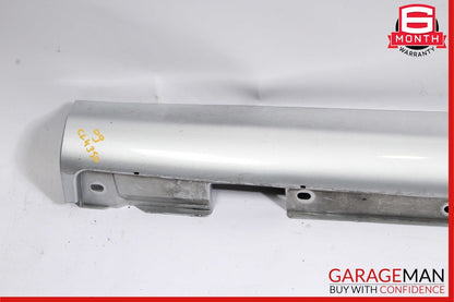 06-09 Mercedes W209 CLK350 CLK550 Base Left Rocker Molding Side Skirt Silver