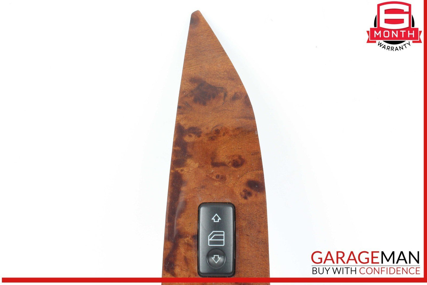03-06 Mercedes W215 CL500 Front Right Side Door Window Switch Trim Bezel Wood