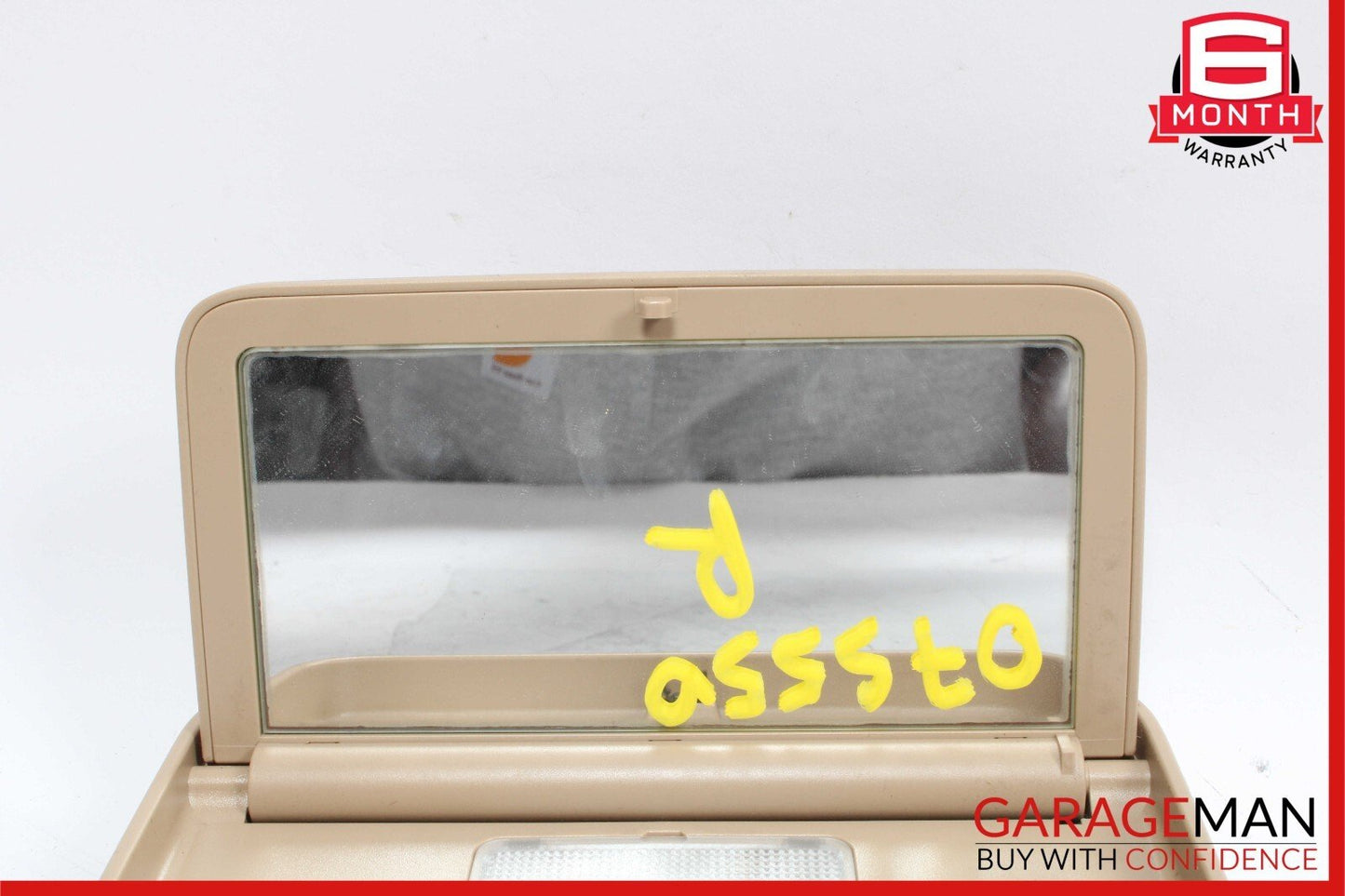 07-09 Mercedes W221 S550 S450 Rear Left / Right Overhead Vanity Mirror Brown