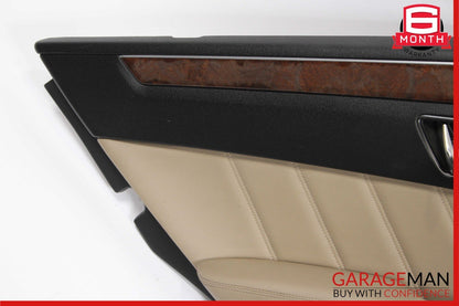 10-13 Mercedes W212 E350 E550 E400 Rear Left Interior Door Panel Assy Beige