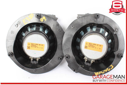 07-09 Mercedes W211 E350 Rear Right & Left Side Door Audio Speakers Set of 2 OEM