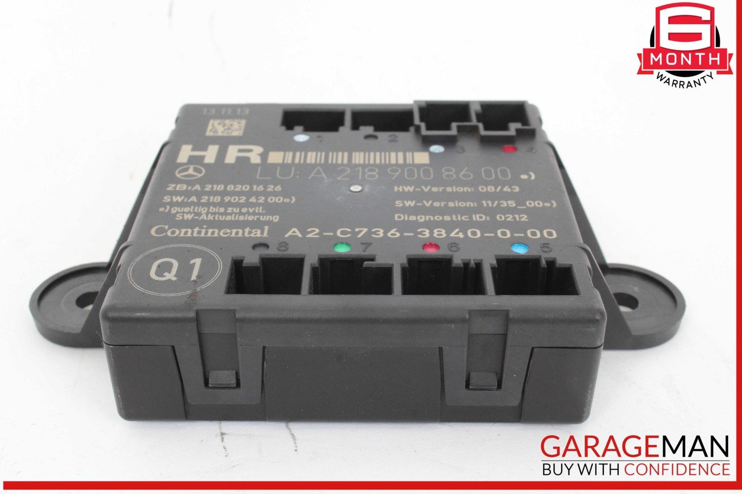 08-18 Mercedes W212 E250 C350 CLS550 Rear Right Side Door Control Module Unit
