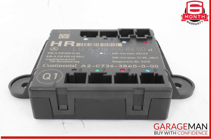 08-18 Mercedes W212 E250 C350 CLS550 Rear Right Side Door Control Module Unit