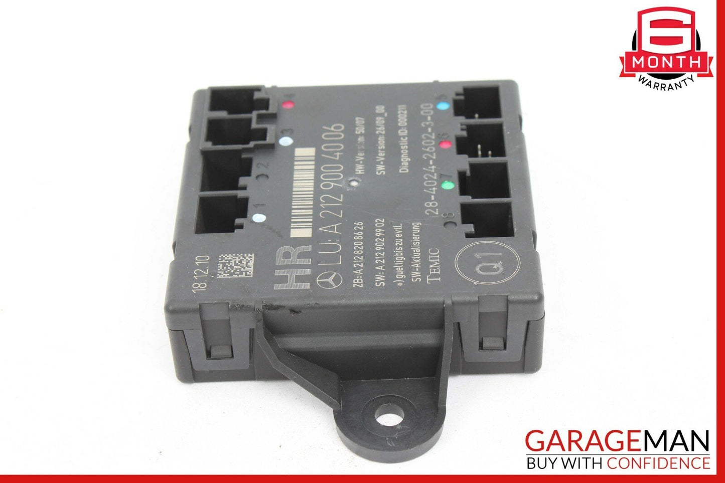 08-14 Mercedes W204 C300 Rear Right Passenger Side Door Control Module Unit OEM