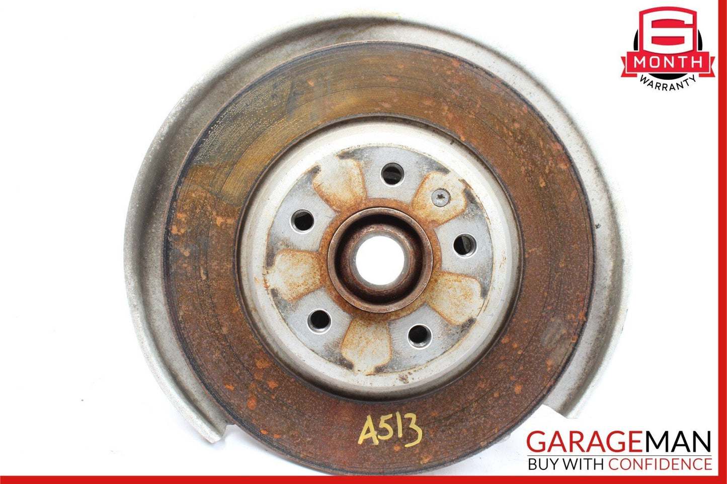 12-17 Audi A5 Quattro Rear Left Wheel Spindle Knuckle Hub Bearing Brake Rotor