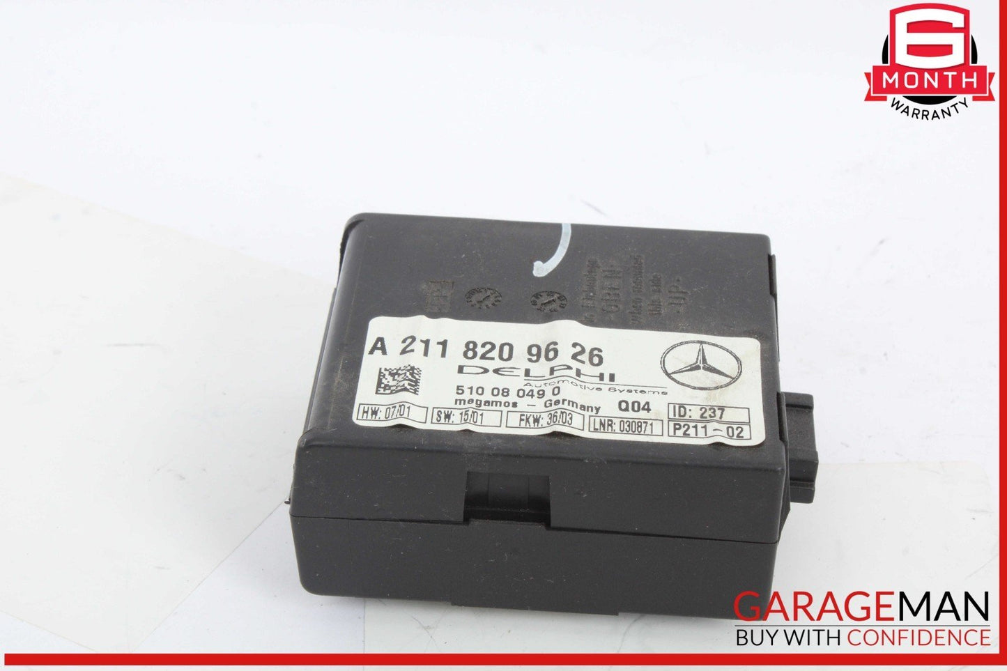 03-06 Mercedes W211 E320 Anti Theft Alarm Control Module Unit 2118209626 OEM