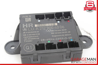 08-18 Mercedes W212 E550 C350 Rear Right Side Door Control Module OEM