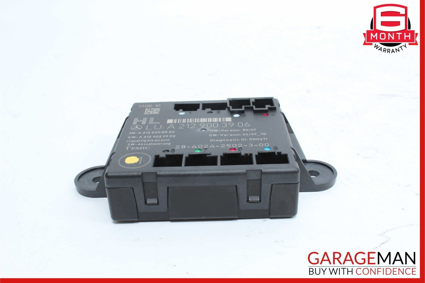 08-18 Mercedes W204 C300 CLS550 Rear Left Driver Side Door Control Module OEM