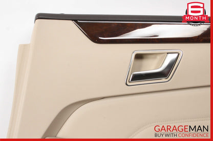 14-16 Mercedes W212 E350 E550 Rear Right Interior Door Panel Trim Cover Beige