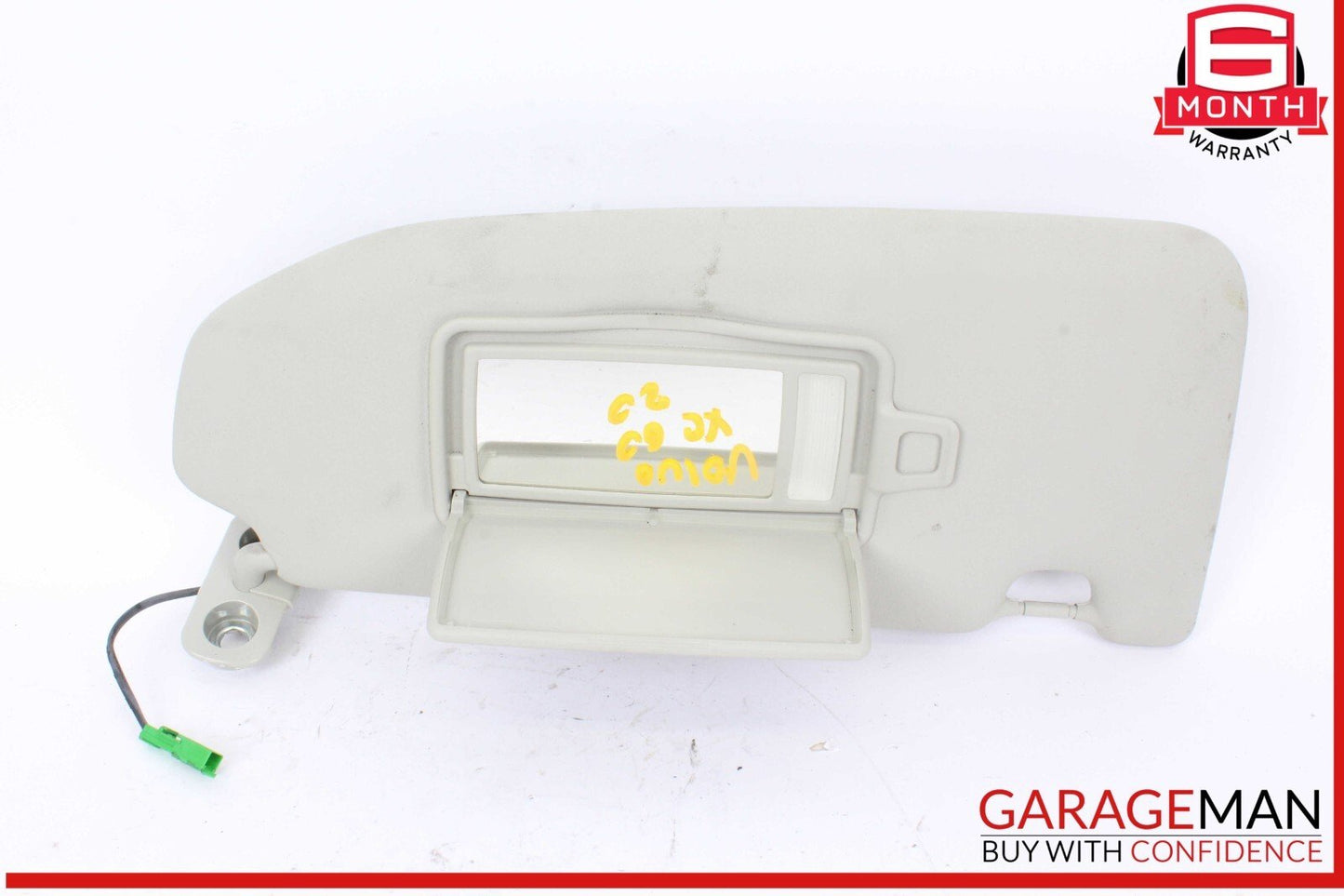 19-25 Volvo XC60 Front Right Passenger Side Sun Visor Sunvisor Gray 30653404 OEM