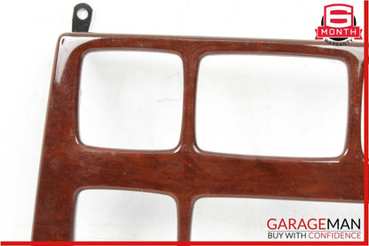 00-02 Mercedes W220 S430 S600 Radio Dash Wood Trim Panel Cover Wood Bezel OEM