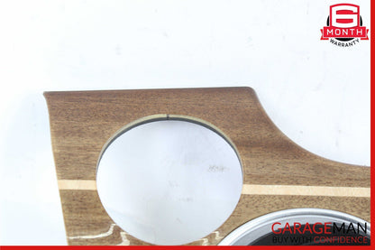 10-16 Porsche Panamera 970 Left Dash Ignition Trim Cover Panel Bezel Wood