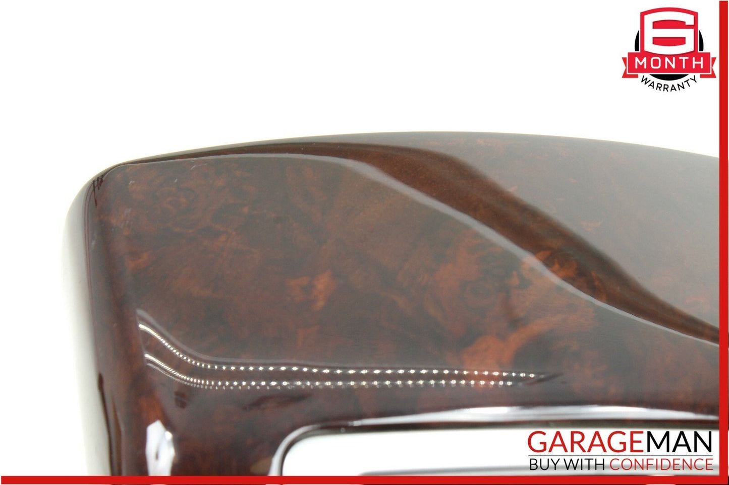 07-13 Mercedes W221 S550 Rear Center Console A/C AC Air Vent Panel Trim Wood OEM