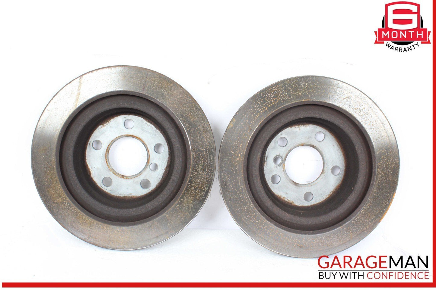 16-22 BMW X1 Rear Left and Rear Right Side Brake Disc Rotor Rotors Set of 2