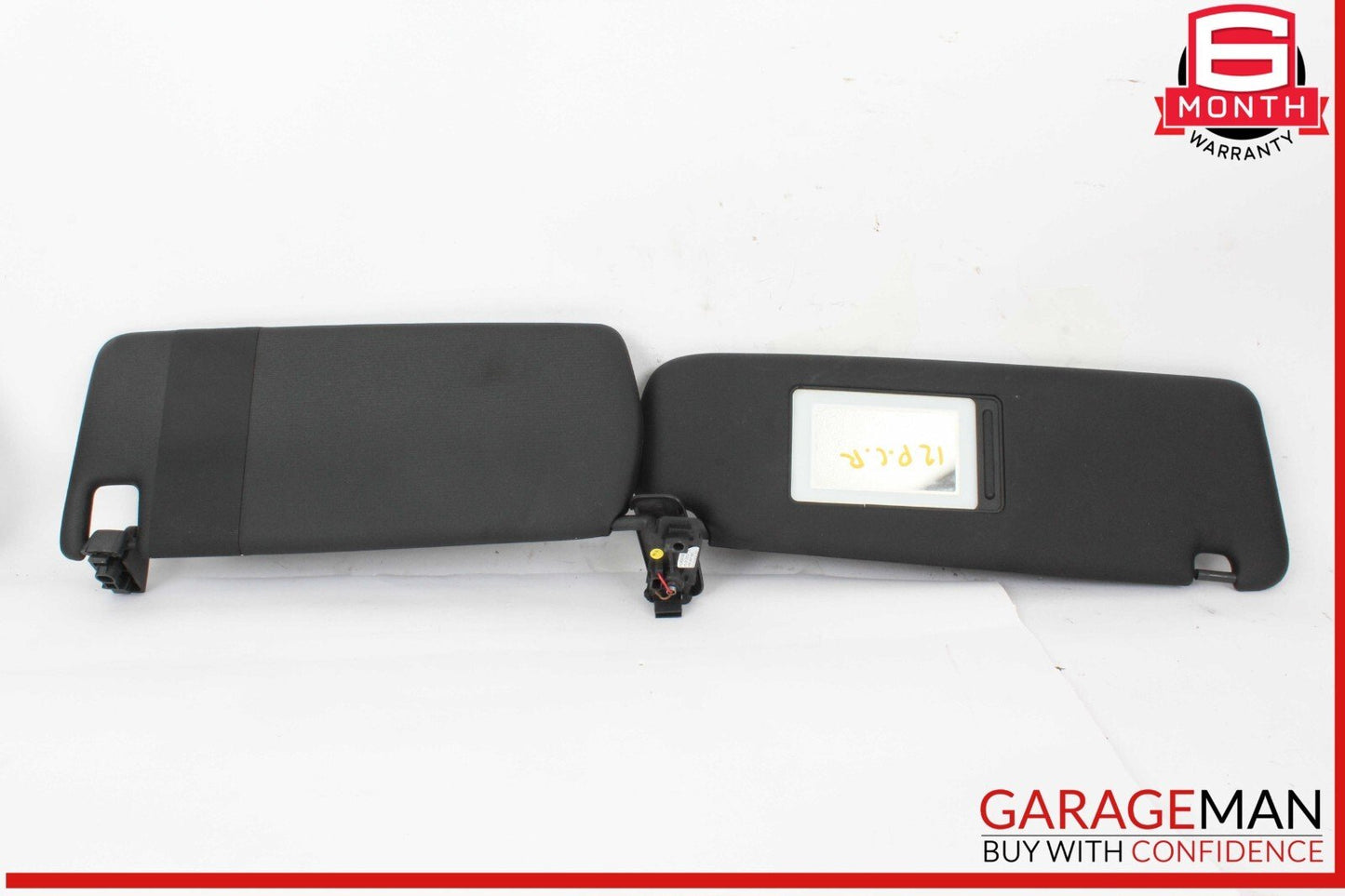 11-14 Porsche Cayenne 958 S Sun Visor Sunvisor Front Right Side Black OEM