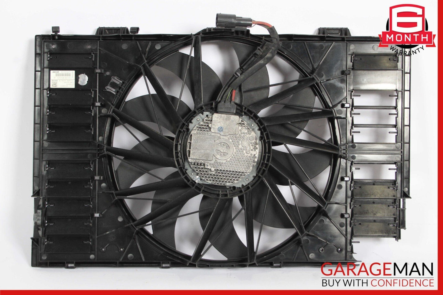 10-16 Porsche Panamera 970 Radiator Engine Electric Cooling Fan Assembly OEM