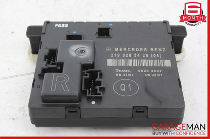 06-11 Mercedes W219 CLS550 CLS500 Rear Right Door Control Module 2198203426 OEM
