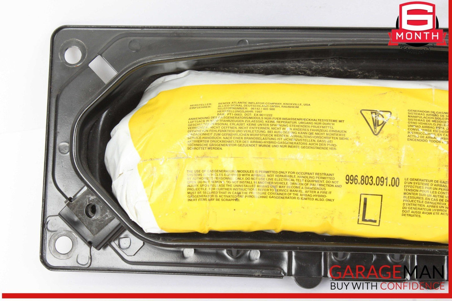 97-04 Porsche Boxster 986 Carrera 996 911 Front Left Side Door Airbag Air Bag