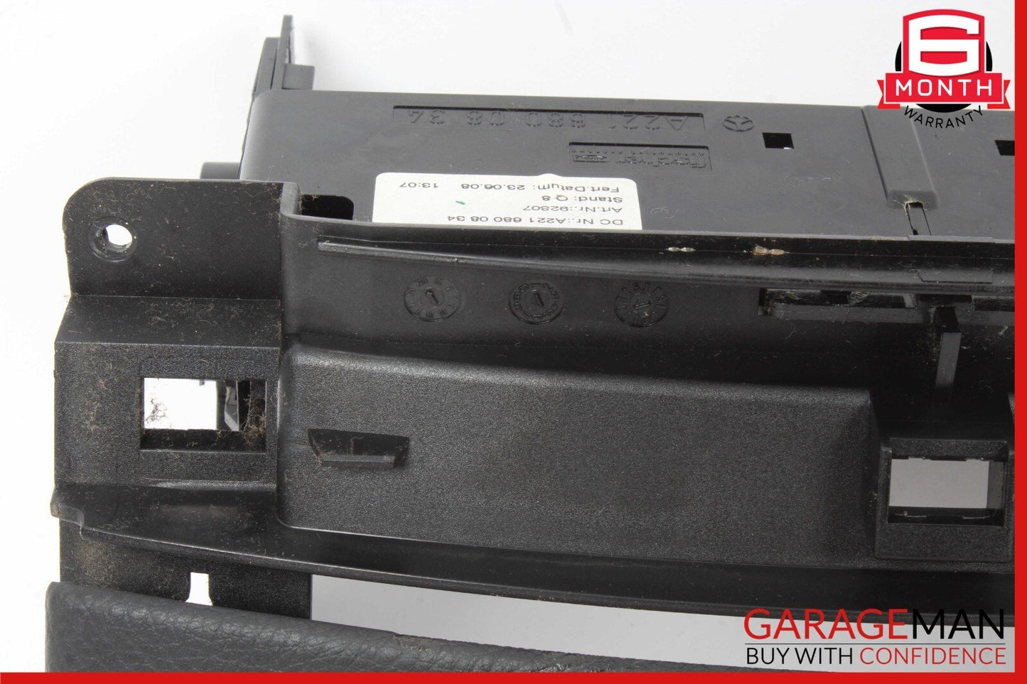 07-13 Mercedes W221 S550 S63 Center Console Dashboard CD Player Cover Anthracite