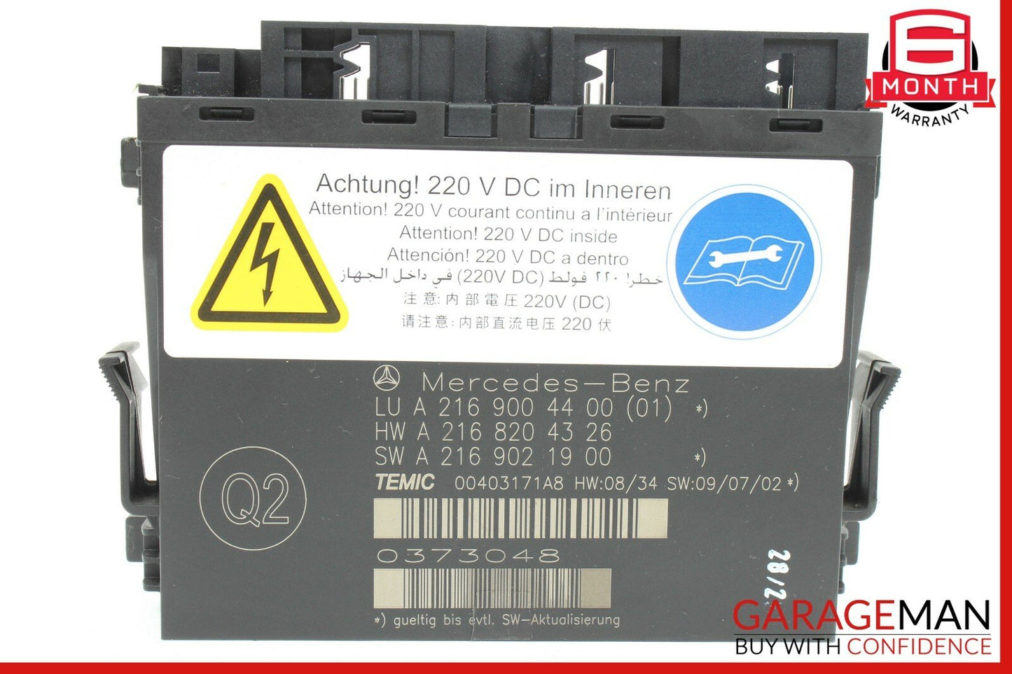 10-14 Mercedes W216 CL550 Front Left or Right Seat Contour Control Module Unit