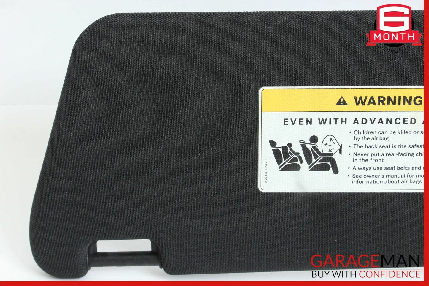 10-13 Mercedes W207 E350 E550 Front Right Side Sunvisor Sun Visor Shade Gray OEM